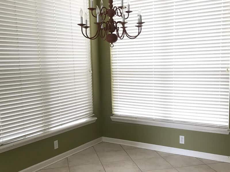 Dining room corner before